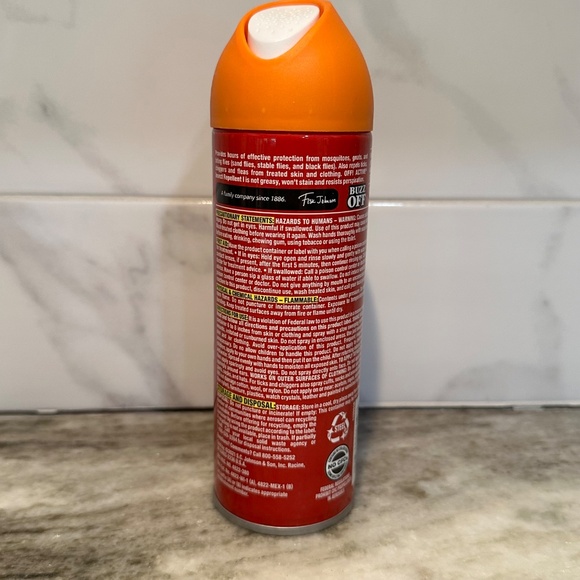 OFF! Active Insect Repellent Sweat Resistant Mosquito Bug Aerosol Spray 6oz DEET - Picture 4 of 5
